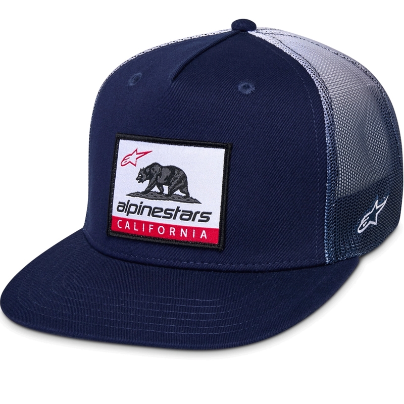 Gorra trucker Alpinestars Cali Gradient azul-blanco