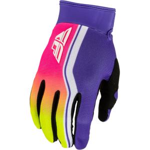 Guantes de motocross para motocicleta FLY Racing F-16 Raze morado-rojo-amarillo