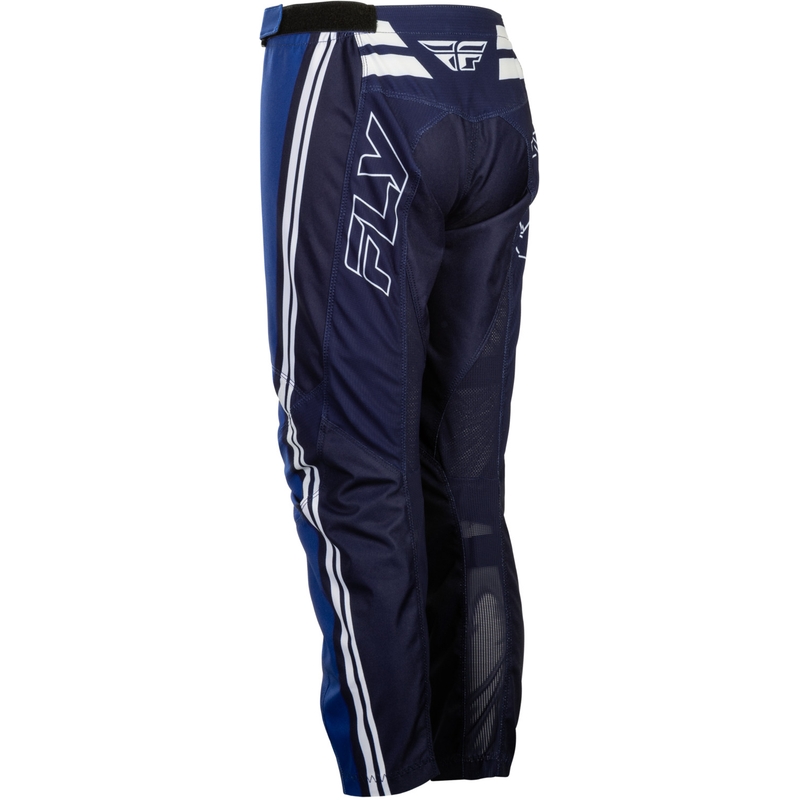 Pantalones de motocross para niños FLY Racing F-16 Raze, azul-azul-blanco