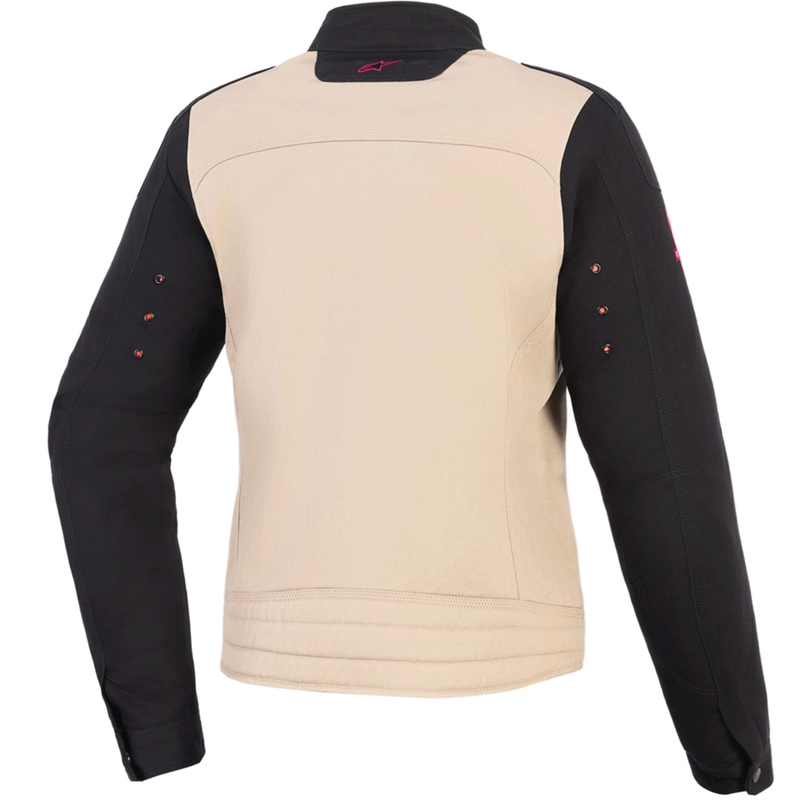 Chaqueta de moto Alpinestars Stella Grace para mujer, color arena, negro y multicolor.