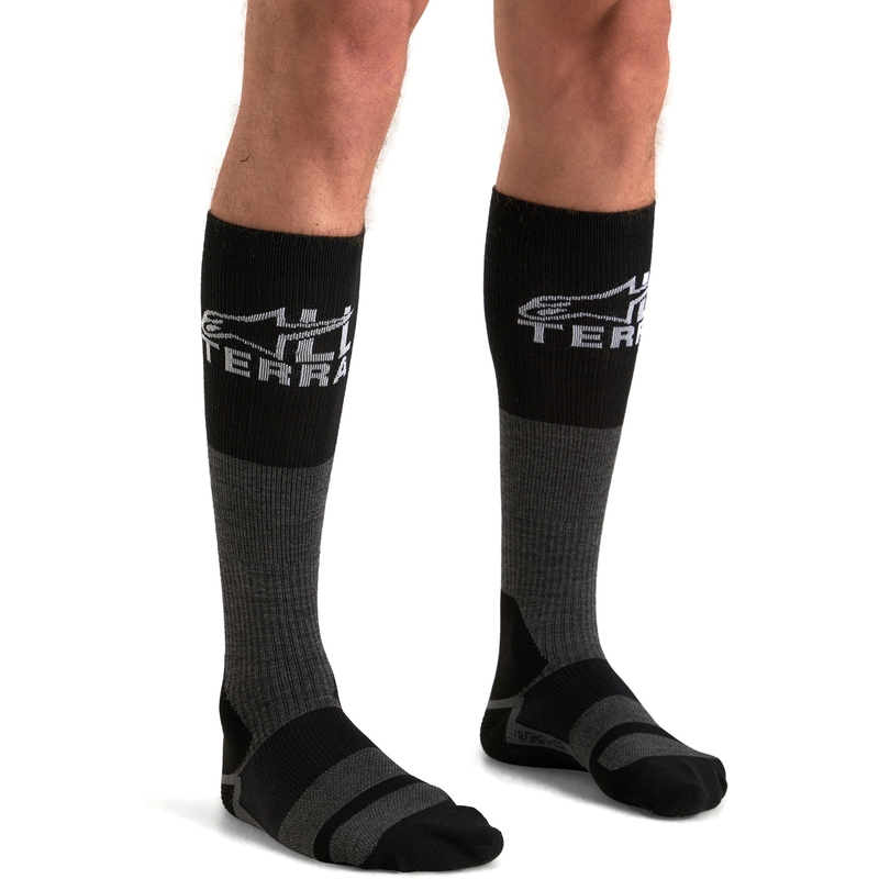 Calcetines Alpinestars AT 8 Merino gris-negro
