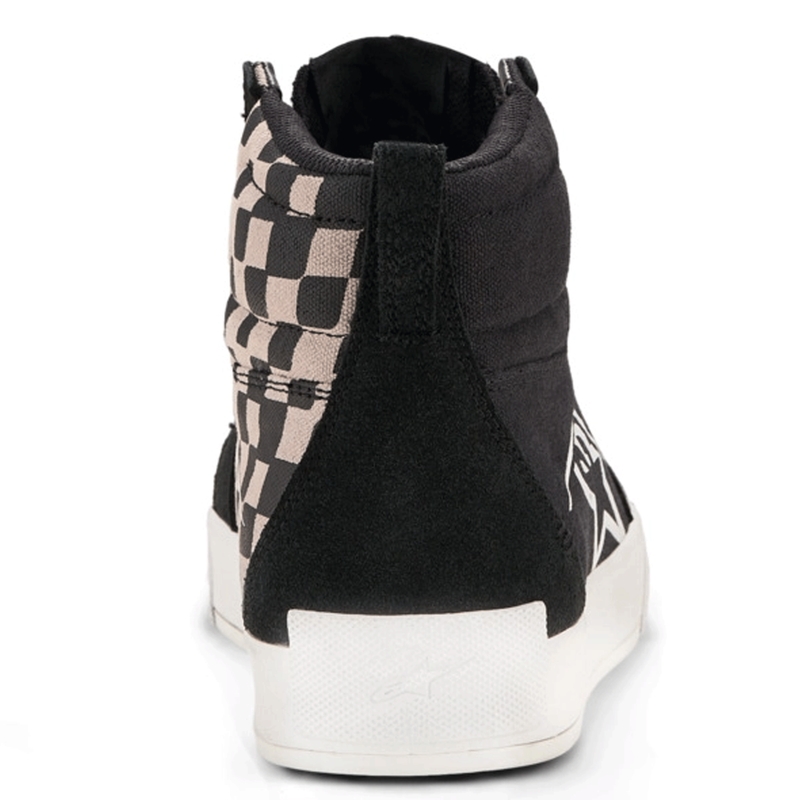 Botas de moto Alpinestars Ride-63 de lona, color negro-gris claro.