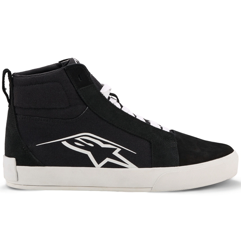 Botas de moto Alpinestars Ride-63 de lona, color negro-gris claro.