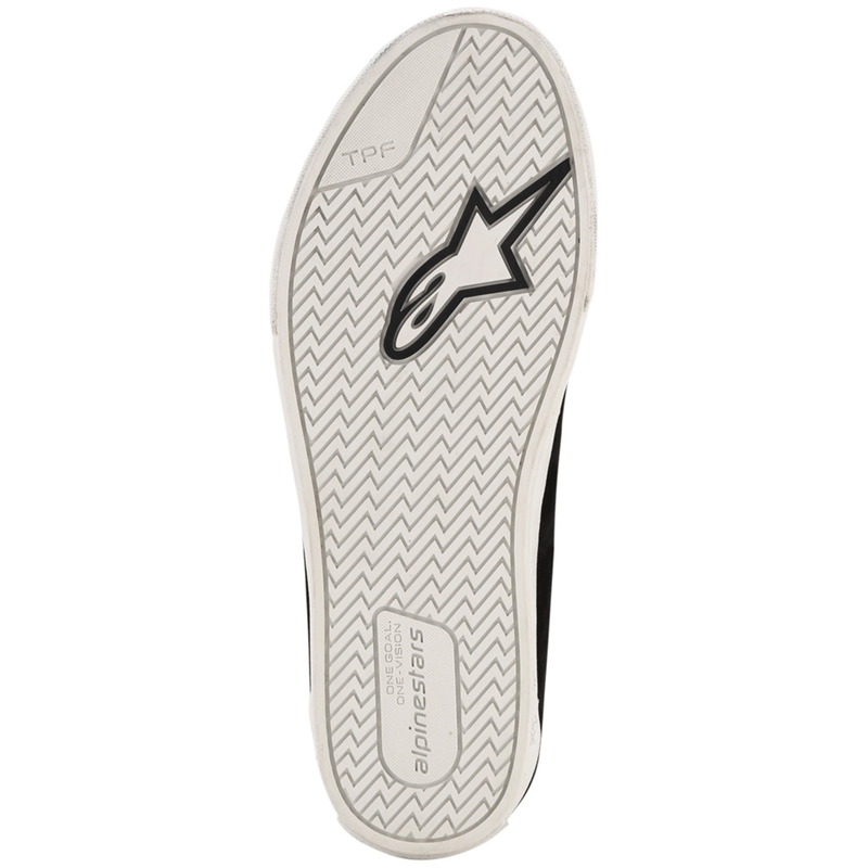 Botas de moto Alpinestars Ride-63 de cuero negro-blanco