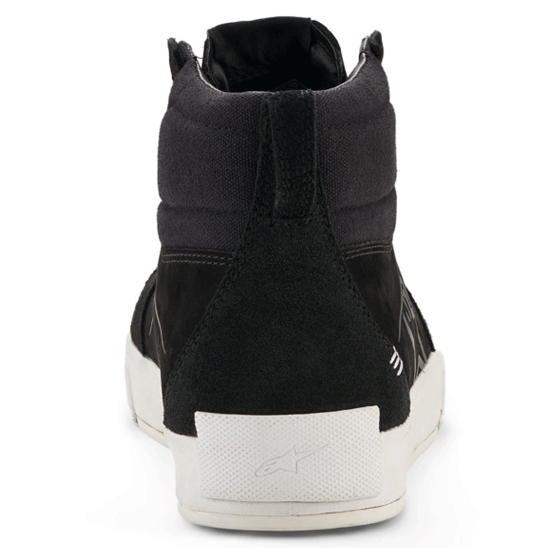 Botas de moto Alpinestars Ride-63 de cuero negro-blanco