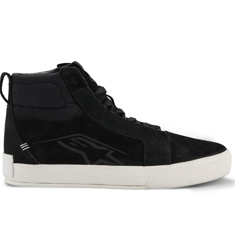 Botas de moto Alpinestars Ride-63 de cuero negro-blanco