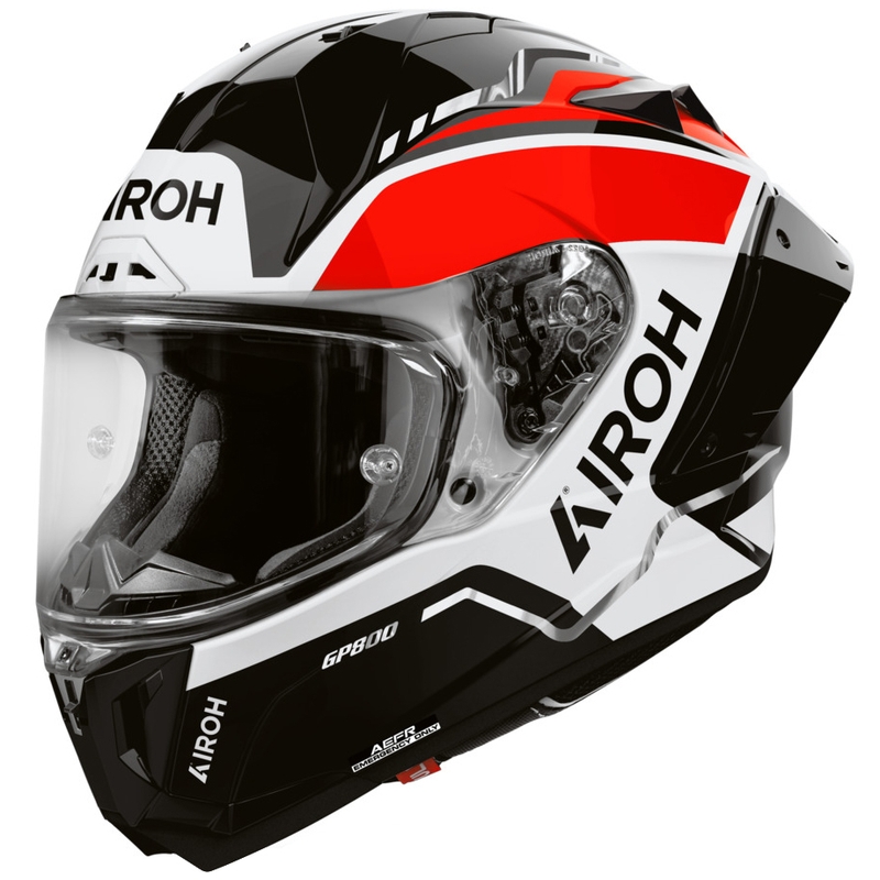 Casco integral de moto Airoh GP 800 Lane rojo
