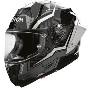 Casco integral de motocicleta Airoh GP 800 Victory plateado