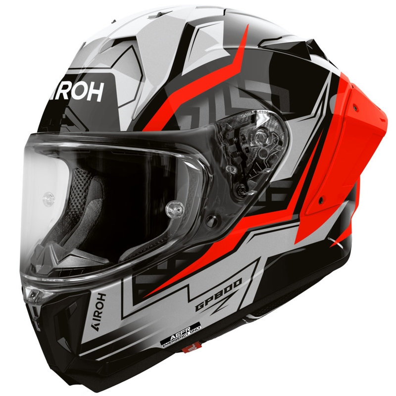 Casco integral de moto Airoh GP 800 Victory rojo