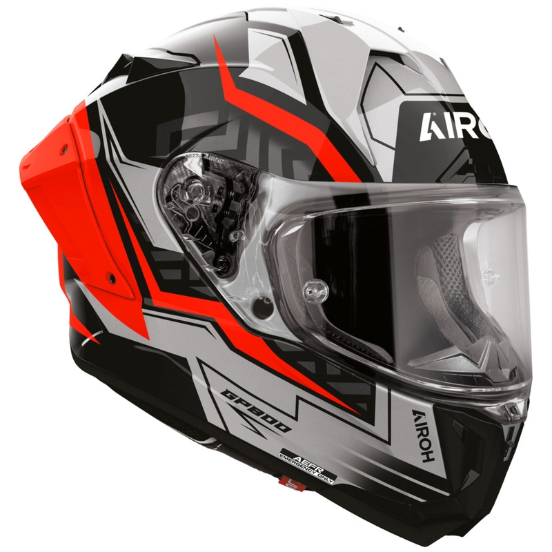 Casco integral de moto Airoh GP 800 Victory rojo