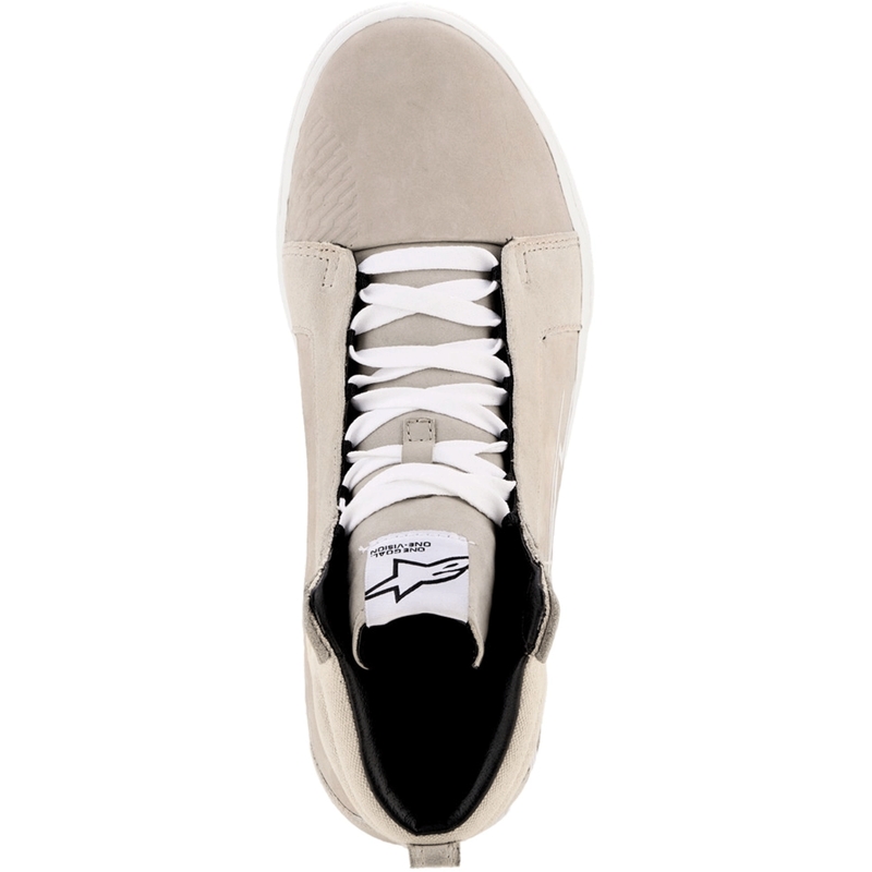 Botas de moto Alpinestars Ride-63 de cuero blanco