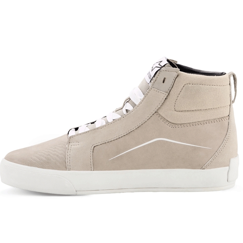Botas de moto Alpinestars Ride-63 de cuero blanco