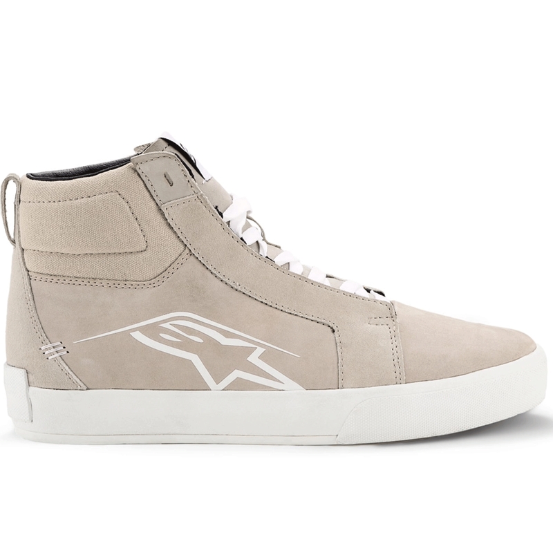 Botas de moto Alpinestars Ride-63 de cuero blanco