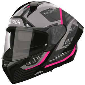 Casco integral para motocicleta Airoh Matryx Starburst, color rosa mate.