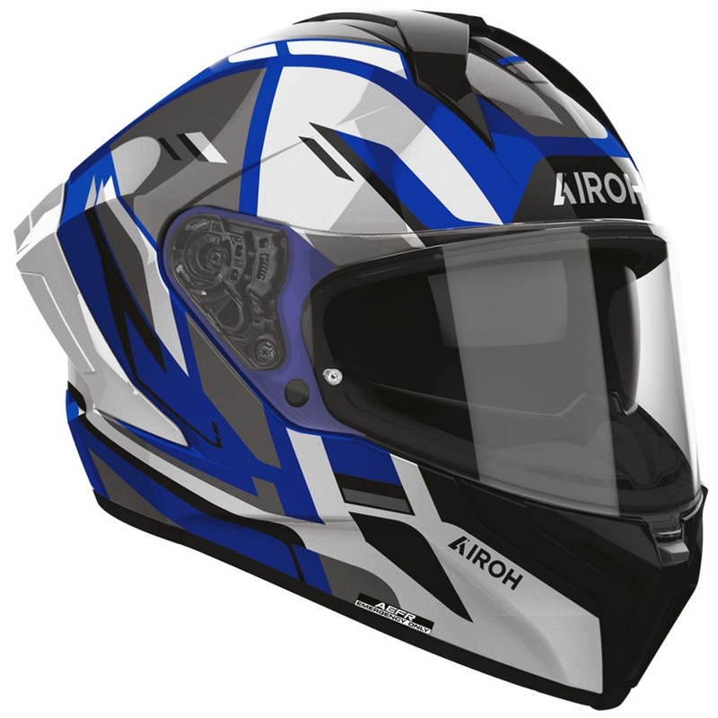 Casco integral de motocicleta Airoh Matryx Sentry azul