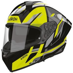 Casco integral de motocicleta Airoh Matryx Sentry amarillo