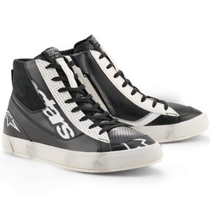 Botas de moto Alpinestars Stated Flair en blanco y negro