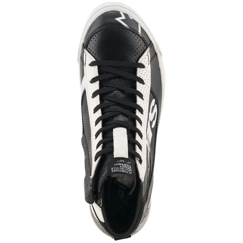 Botas de moto Alpinestars Stated Flair en blanco y negro