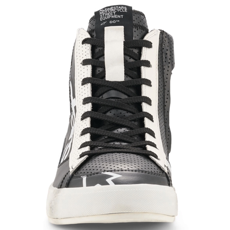 Botas de moto Alpinestars Stated Flair en blanco y negro