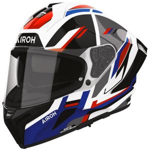 Casco integral de motocicleta Airoh Matryx Sentry rojo-azul