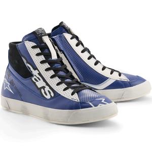 Botas de moto Alpinestars Stated Flair azul-blanco-negro
