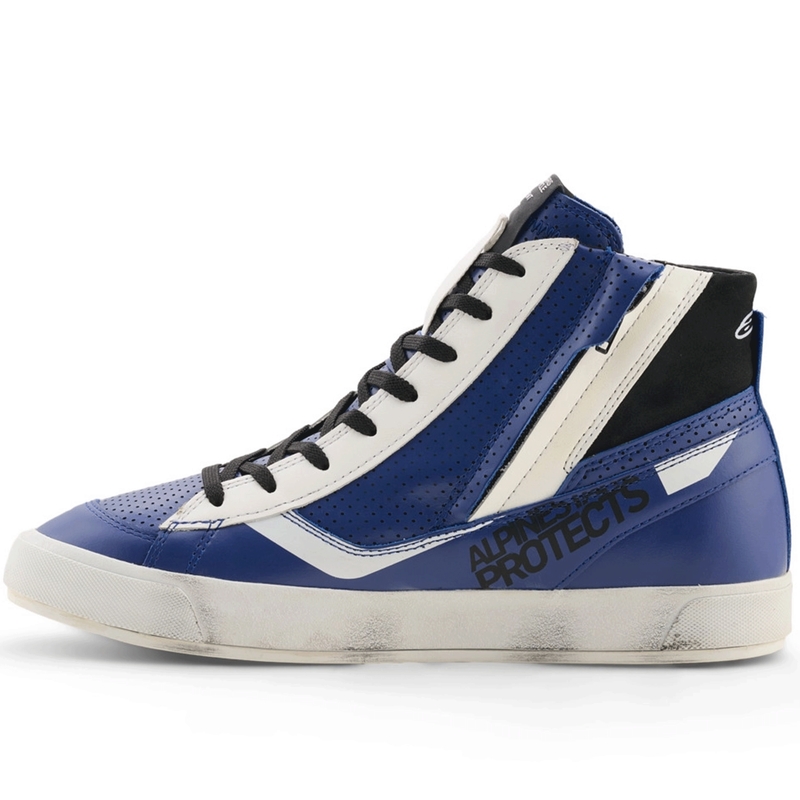 Botas de moto Alpinestars Stated Flair azul-blanco-negro