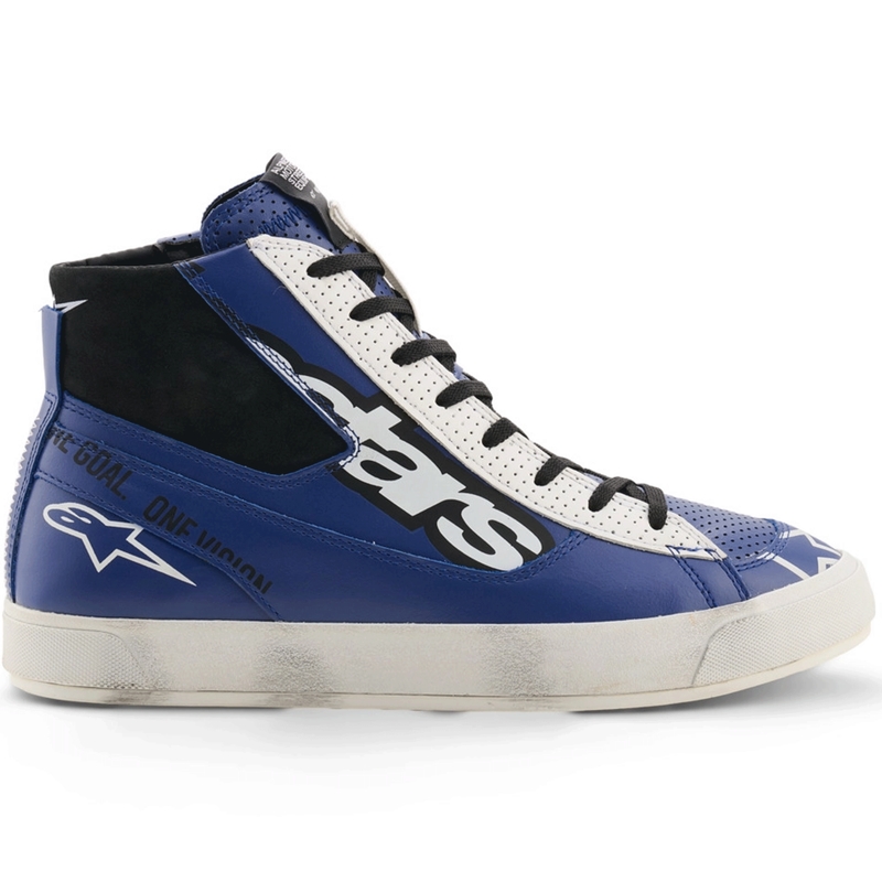 Botas de moto Alpinestars Stated Flair azul-blanco-negro