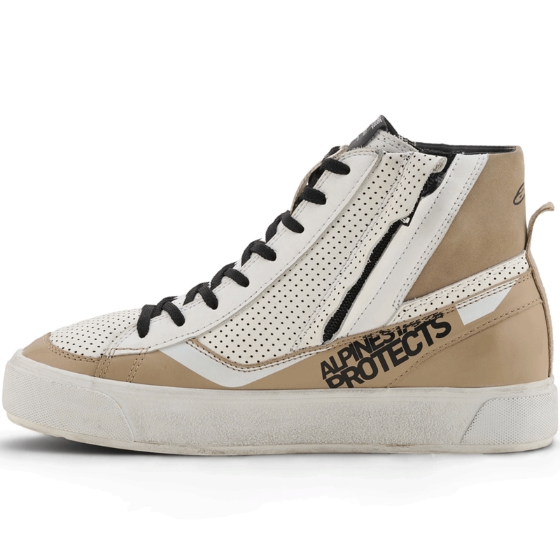 Botas de moto Alpinestars Stella Stated Flair para mujer, color gris-blanco