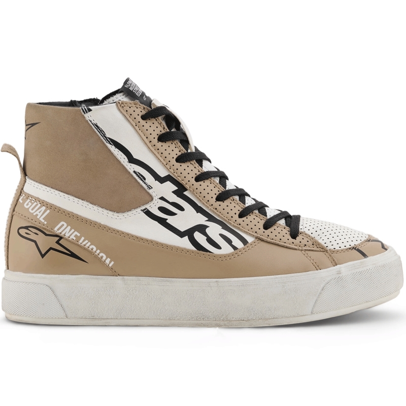 Botas de moto Alpinestars Stella Stated Flair para mujer, color gris-blanco