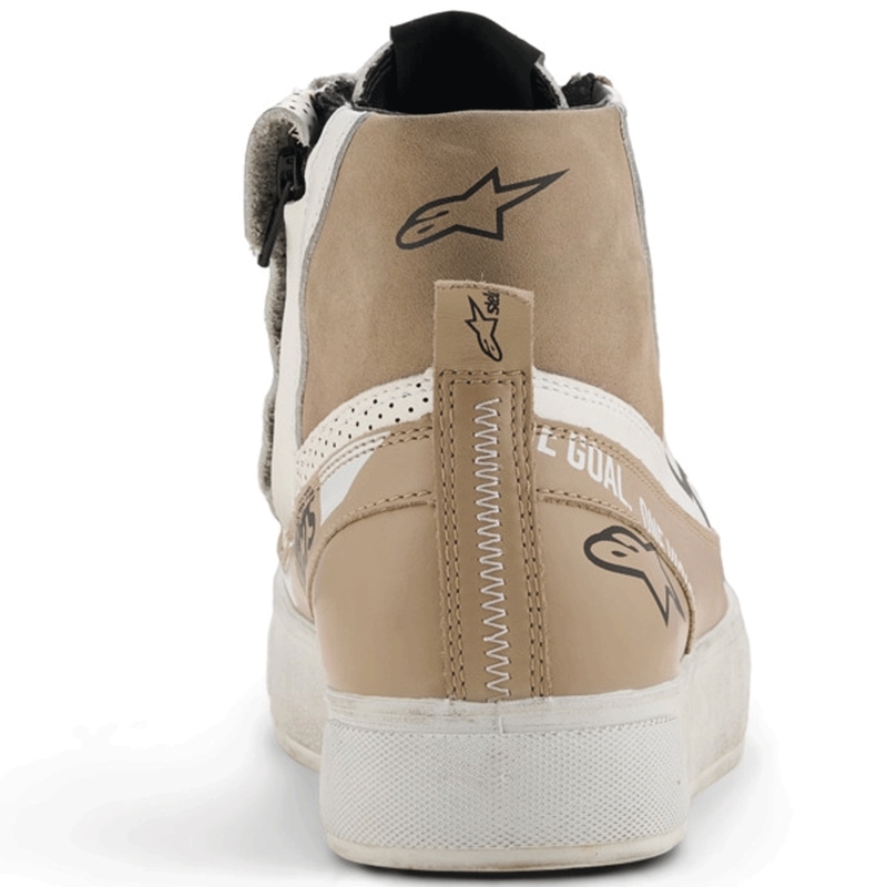 Botas de moto Alpinestars Stella Stated Flair para mujer, color gris-blanco