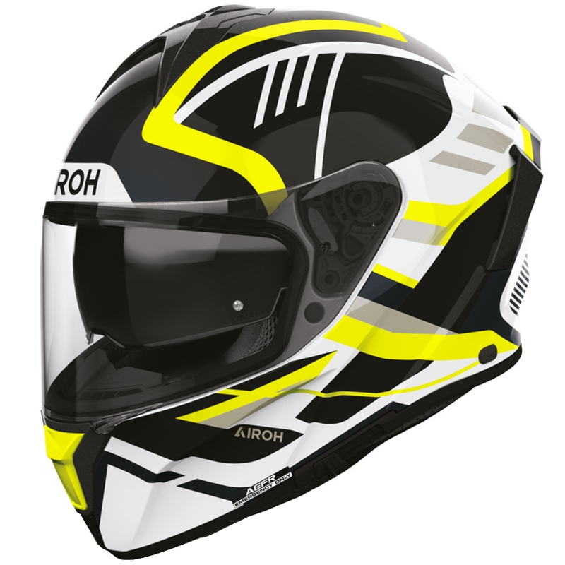 Casco integral de motocicleta Airoh Spark 2 Luma amarillo