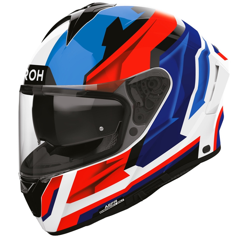 Casco integral de motocicleta Airoh Spark 2 Blade azul-rojo