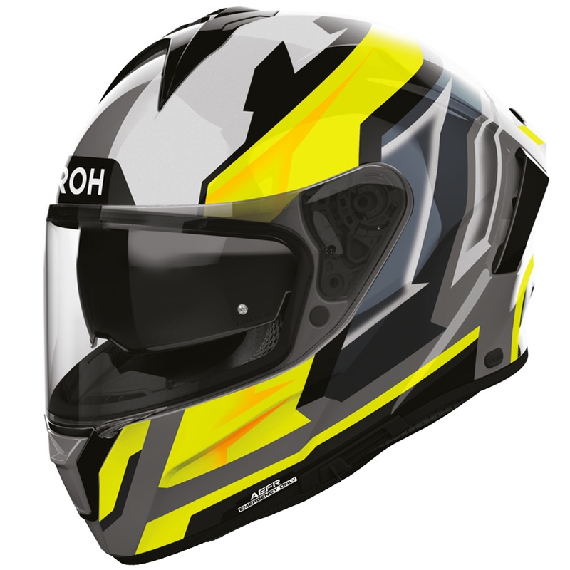 Casco integral de motocicleta Airoh Spark 2 Blade amarillo