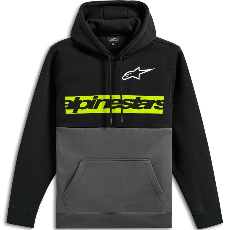 Sudadera con capucha Alpinestars Parallel negra-gris