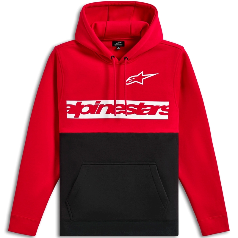 Sudadera con capucha Alpinestars Parallel roja y negra