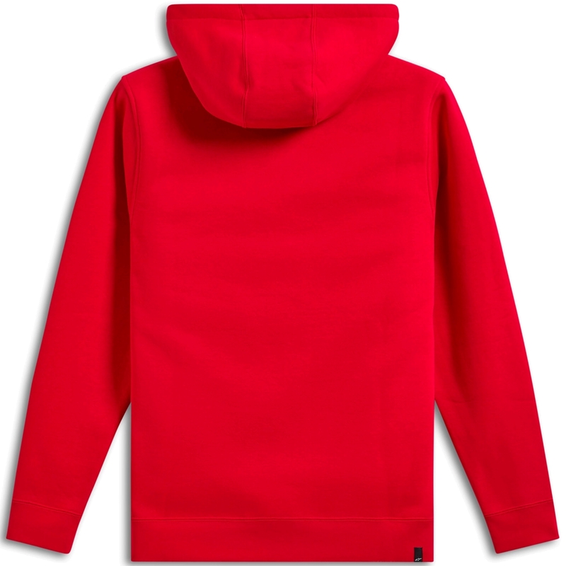 Sudadera con capucha Alpinestars Ride 3 rojo-amarillo flúor-negro
