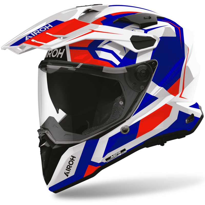 Casco de moto Enduro Airoh Commander 2 Polar azul-rojo