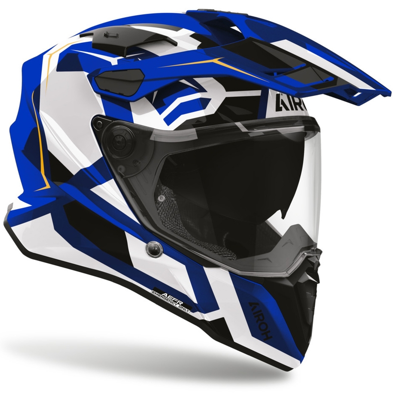 Casco de moto Enduro Airoh Commander 2 azul polar