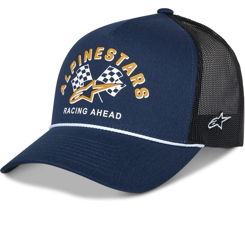 Gorra trucker Alpinestars Finisher azul-negro