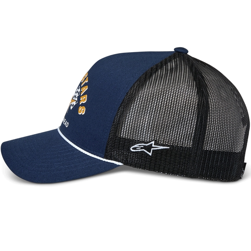 Gorra trucker Alpinestars Finisher azul-negro