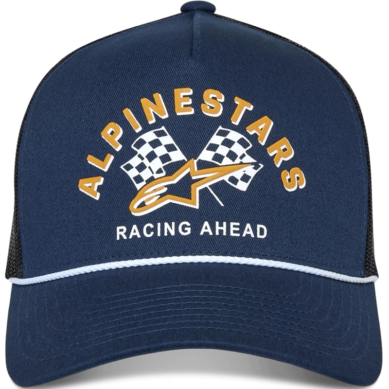 Gorra trucker Alpinestars Finisher azul-negro