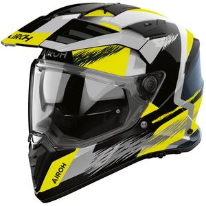 Casco de moto Enduro Airoh BADX-X Airspeed amarillo