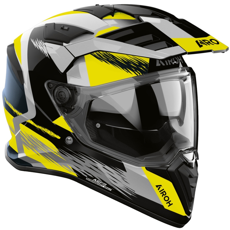 Casco de moto Enduro Airoh BADX-X Airspeed amarillo