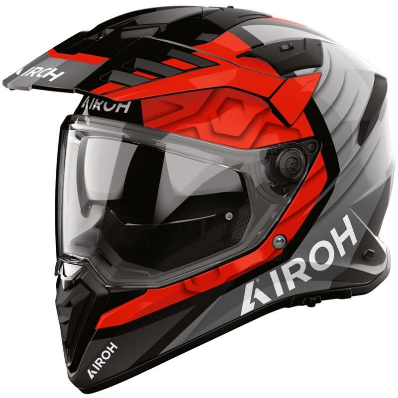 Casco de moto Enduro Airoh BADX-X Cube rojo