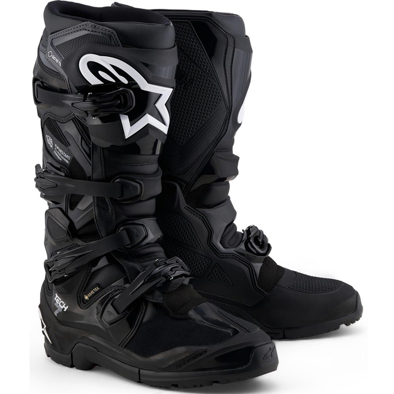 Botas de moto Alpinestars Tech 7 Enduro Gore-Tex® Negro-Gris oscuro