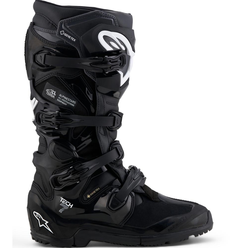 Botas de moto Alpinestars Tech 7 Enduro Gore-Tex® Negro-Gris oscuro