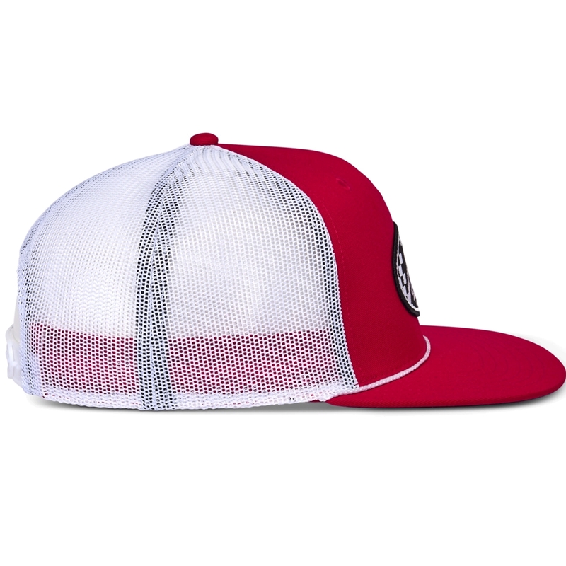 Gorra de camionero Alpinestars Contender roja y blanca
