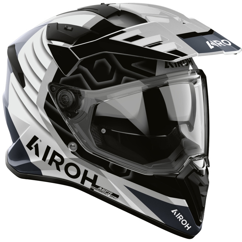 Casco de moto Enduro Airoh BADX-X Cube gris