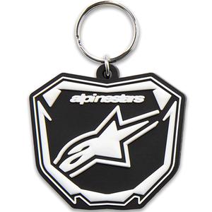 Llavero Alpinestars Plate negro-blanco