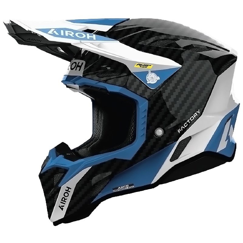 Casco de motocross Airoh Aviator Factory Petrol Carbon gris